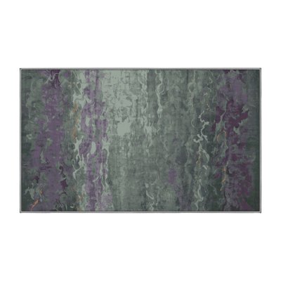 Tapis gris lavable à la machine