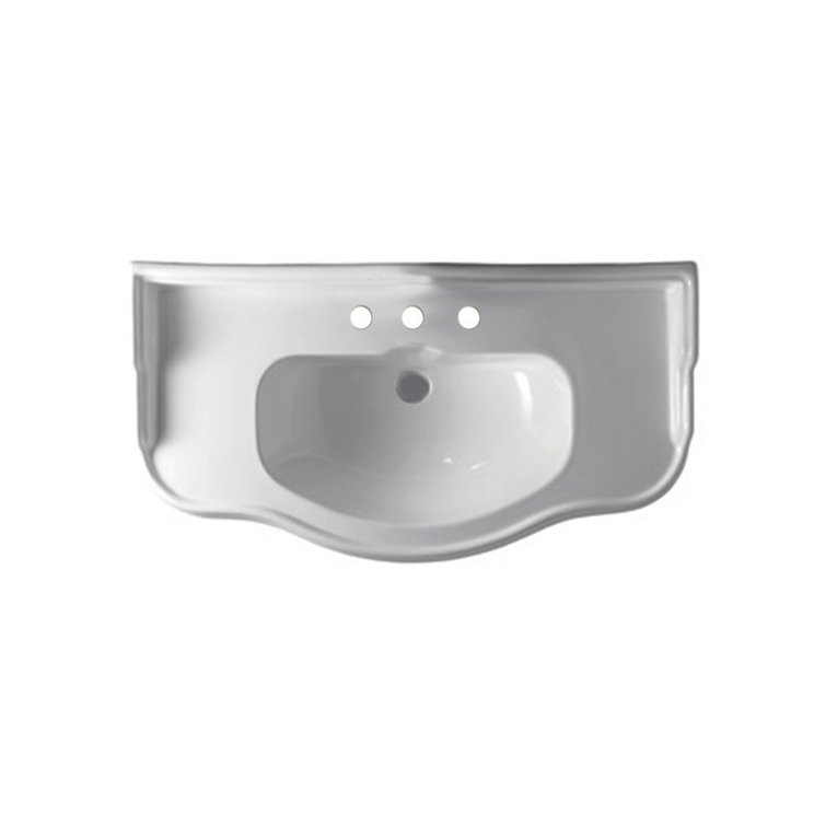 WS Bath Collections Retro 21.5'' Ceramic Rectangular Bathroom Sink with Overflow