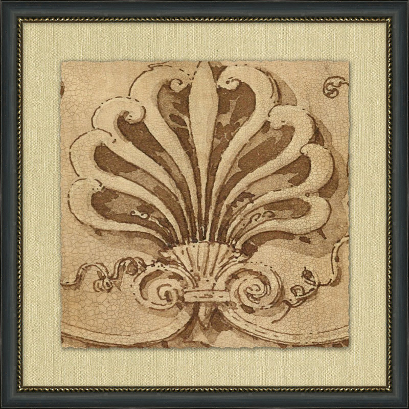 Pediment 2 - Peinture encadrée sur papier