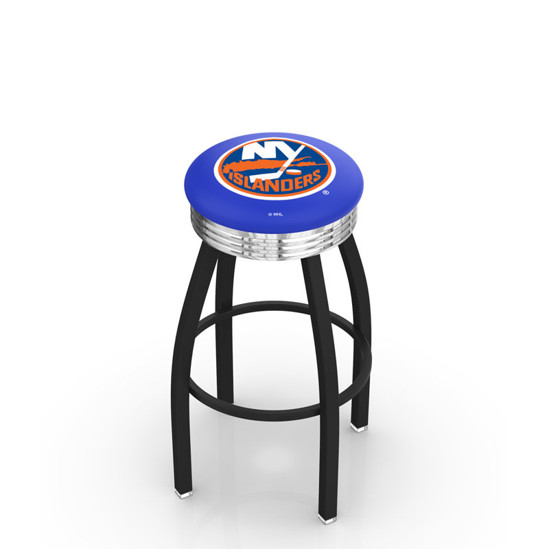 Tabouret tournant 30" avec coussin nhl, New York Islanders, Tabouret de bar d'une hauteur de siège de 30 po