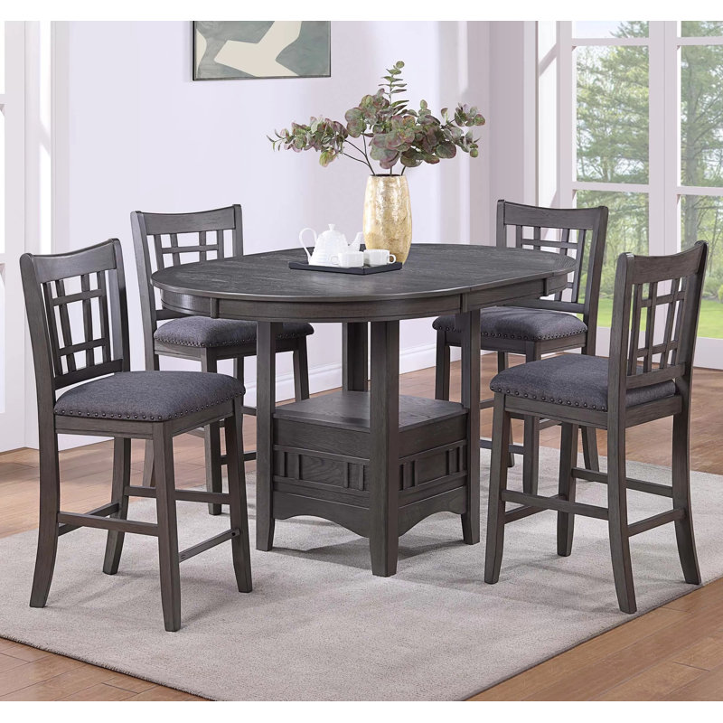 Ensemble de table à hauteur de comptoir pour 4 personnes avec tabourets