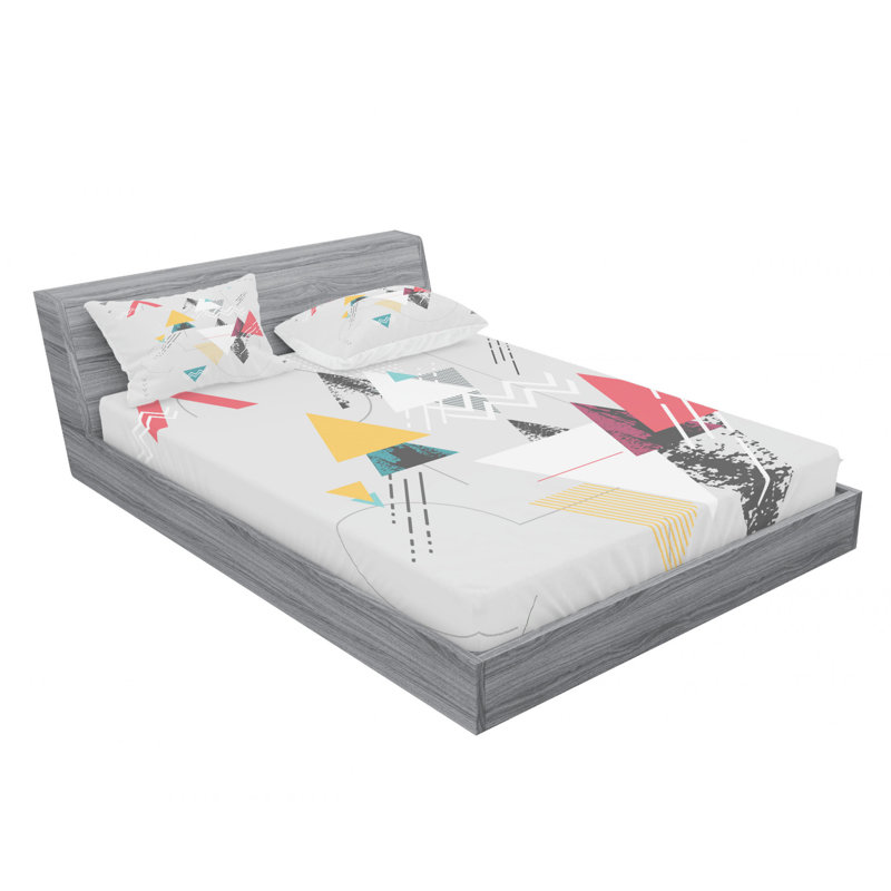 Microfiber Sheet Set, Queen Sheet Set with 2 Pillowcases