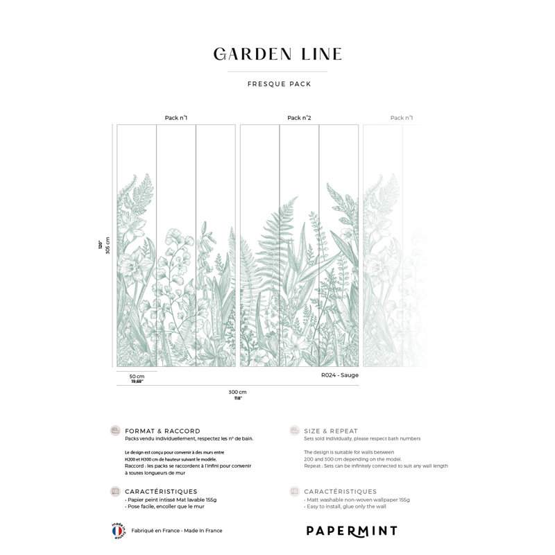 Garden Line Pack 1 & 2 Argenta, Paquets 1 et 2, Sauge