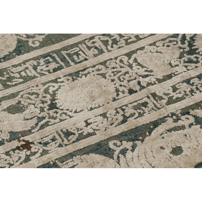 Modern One-of-a-Kind 9'0X12'0 Hand Knotted Area Rug