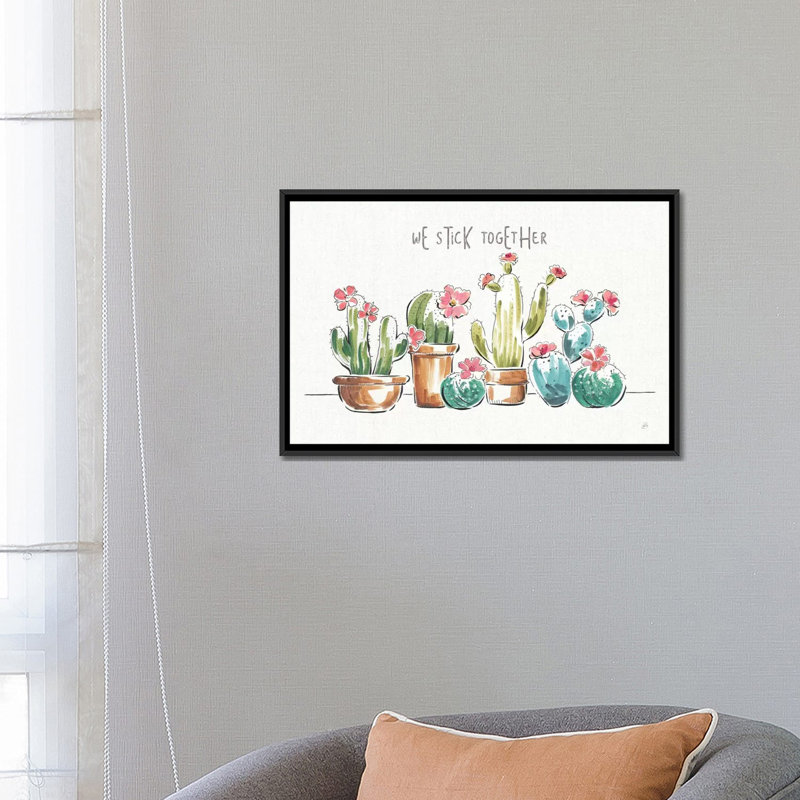 « désert fleuri i » par daphné brissonnet,, reproduction d’impression sur toile tendue, H 8 po x l 12 po x P 0,75 po
