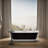 Volute 70-7/8 In. X 30-3/8 In. Freestanding Bath With Base