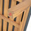 Chaise longue d'extérieur en acacia