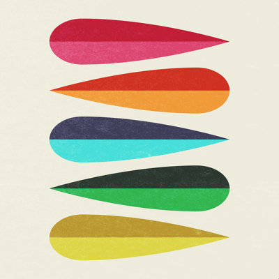 «Trevor May Feathers I» par Trevor May - impression sur toile tendue