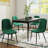 34.6"H Modern Dining Chairs Fleece Fabric Side Chairs With Metal Legs-2140007151-2140007156