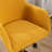 Modern Teddy Fabric Material Adjustable Height 360 Revolving Home Office Chair With Gold Metal Legs And Universal Wheel For Indoor-1747087820