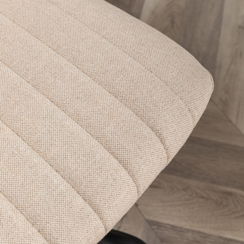Masar Fabric Swivel Office Chair, Beige