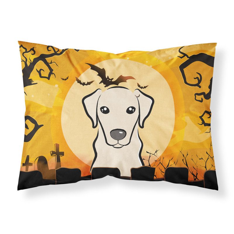 Taie d'oreiller Halloween Schnauzer, Labrador jaune