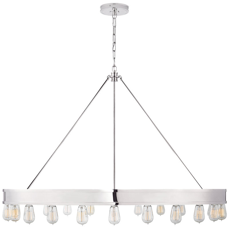 Ralph Lauren Roark 24 Light Chandelier, Polished Nickel
