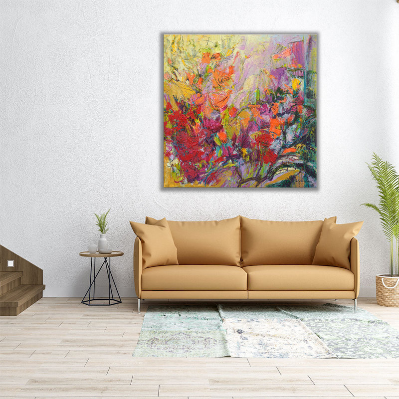 «Blooming Heart I», reproduction d'art sur toile, H 40 po x l 40 po