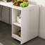 Bureau extensible avec tablettes de rangement et roues mobiles-1090990073