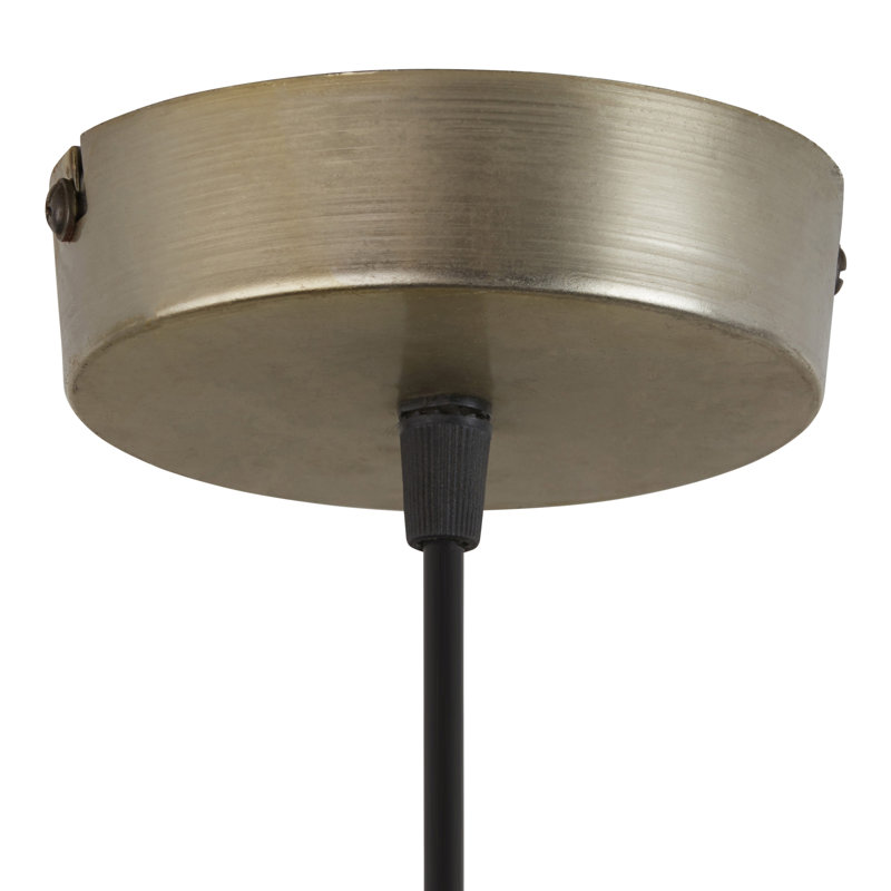 Luminaire suspendu en verre et en métal 1 lumière l 11,8 po Virna
