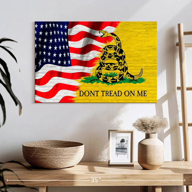Borges Gadsden et le drapeau américain, H 16 po x l 24 po