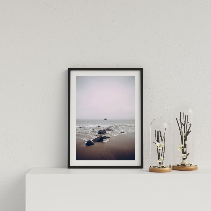 Rocks On Beach by Vouvart - Single Picture Frame Print