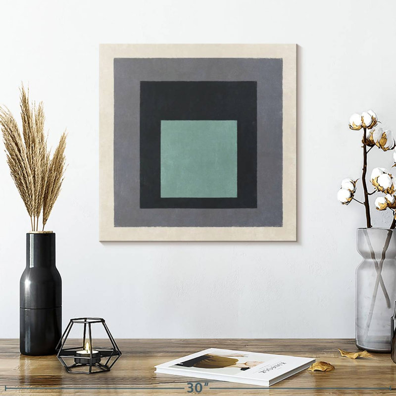 Muted Square Layers, 16" H x 16" W