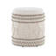 Laine beige tissée à la main de 18 pouces pour le rangement et les travaux de conception noués, espace de rangement supérieur amovible, utilitaire multi-usage, longueur intérieure de 14,25 po, poids de 250 lb, intérieur seulement, hauteur de 18 po sans assemblage,