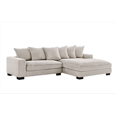 Corduroy L-Shaped Sectional