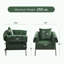 Fauteuil rembourré avec coussin d'assise et coussin plus épais-378841347