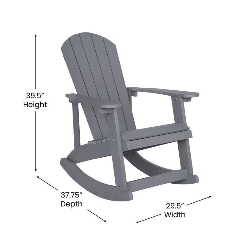 Chaise berçante, gris