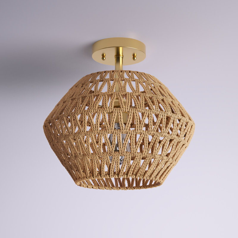 Lanae Paper Semi Flush Mount