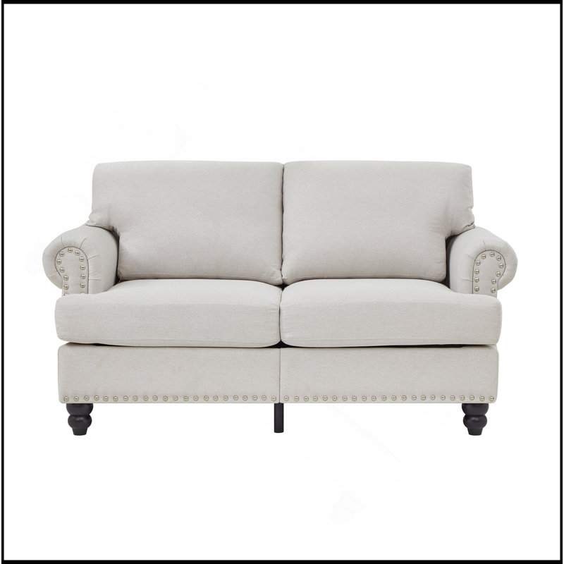 Canapé en tissu 59,5 po 59 po, Beige