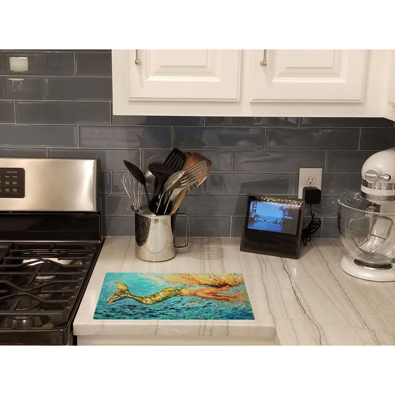 Mermaid After Your Heart Glass Cutting Board