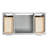 43'' Single Bathroom Vanity with White Quartz Top-93359318