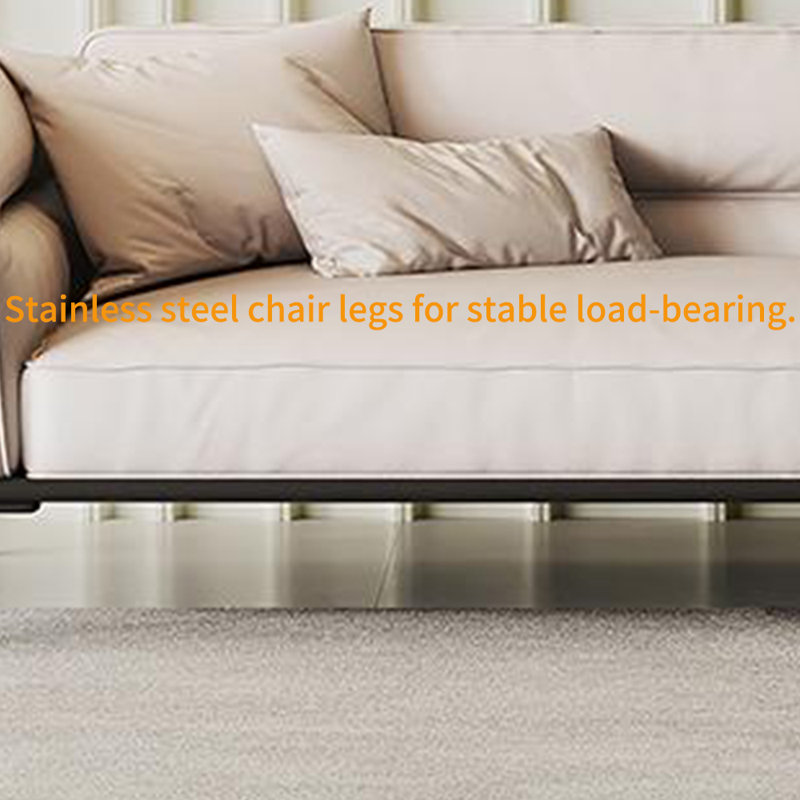 Chaise longue éponge moderne et minimaliste, Face à la gauche, Beige
