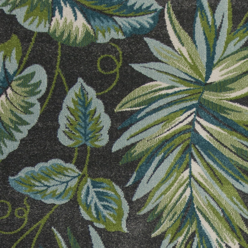 Tapis noir / vert Heike