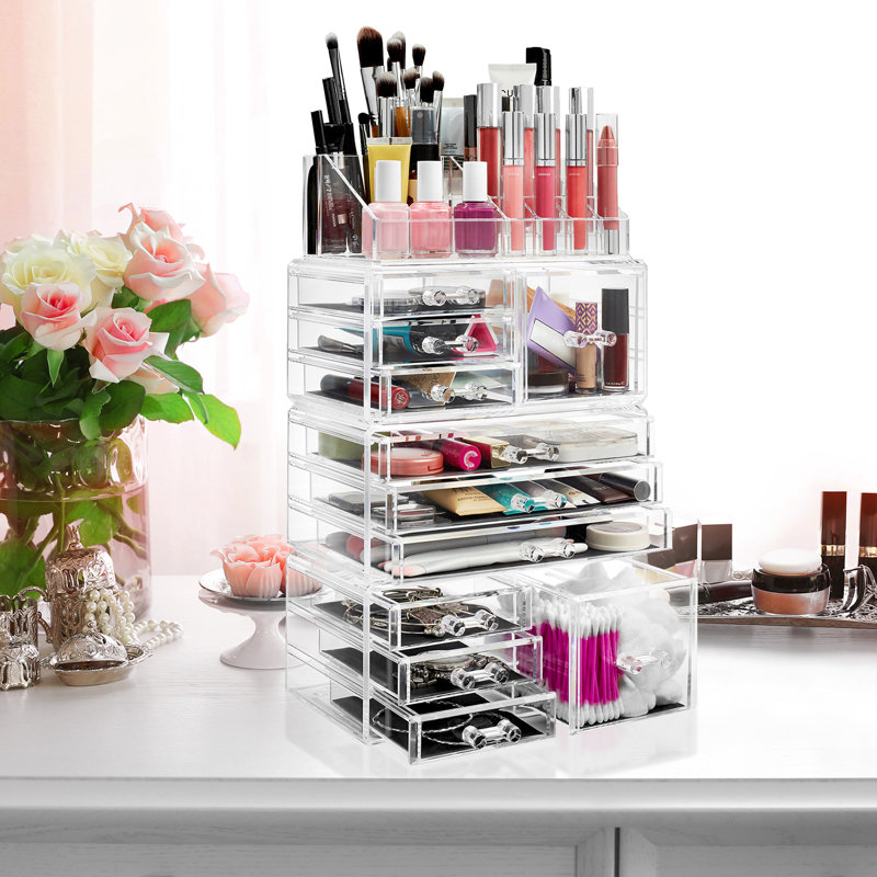 Acrylic Compartment Makeup Organiser