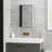 HOMCOM Bathroom Mirrored Cabinet