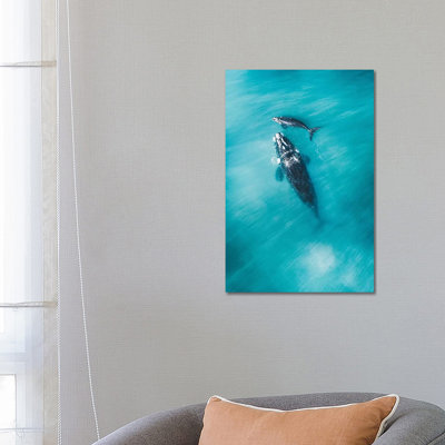 Peaceful Whales III by Jaxon Roberts - Wrapped Canvas Gallery-Wrapped Canvas Giclée