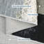 Rectangle Abstract Washable Area Rug-1388604292-1388604293