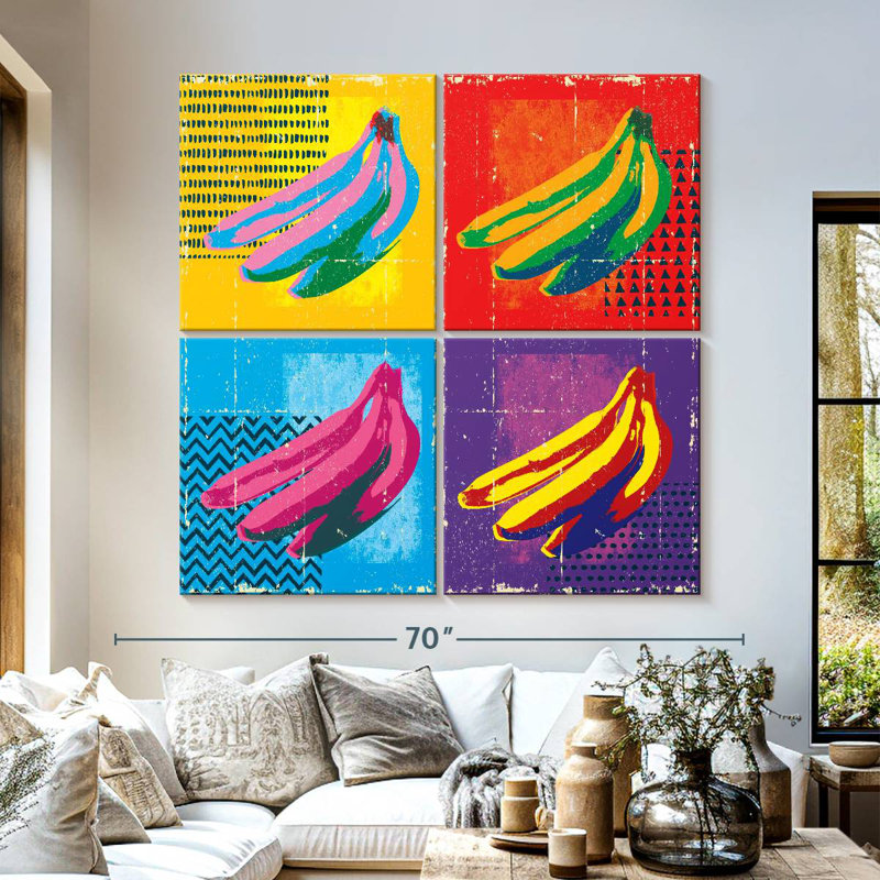 Yarlin Pop Style Bananas, H 57 po x l 57 po