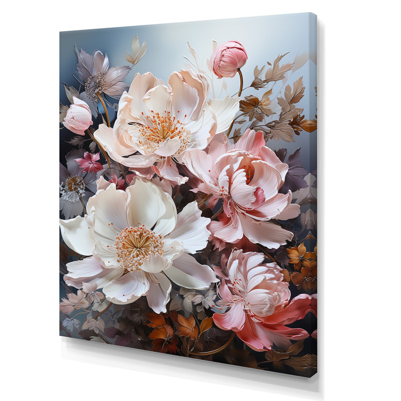 «Japon Pink Lotus Hill», reproduction sur toile, Toile tendue, 44" H x 34" W