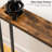 39.4" Skinny Console Table With Power Outlet, 5.9" Behind Couch Table With Charging Station