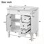 Meuble-lavabo avec lavabo, 2 portes et 3 tiroirs-891286356