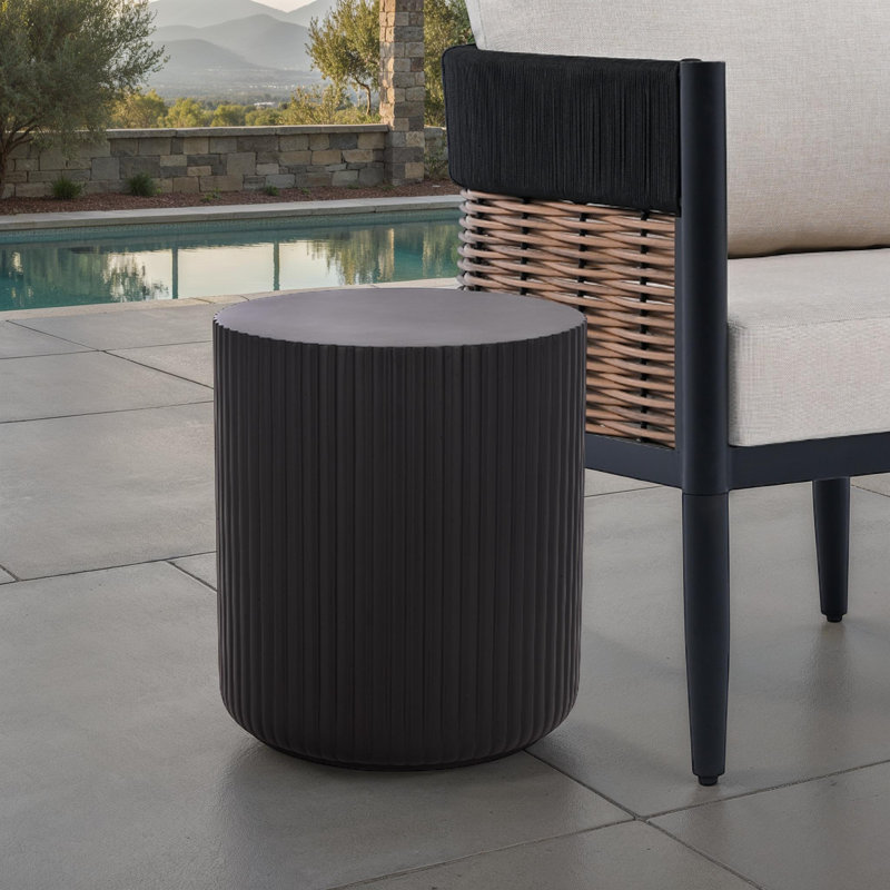 Table d'appoint Napa, 16.3", Noir