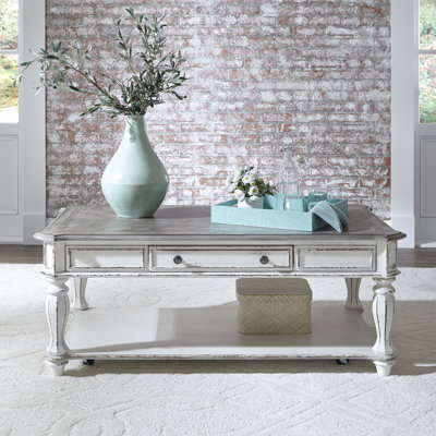 Colchester Rectangular Wooden Coffee Table with Storage