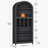 70.9"H Arched Bookshelf 5-Tier Arch Bookcase Storage Display Cabinet