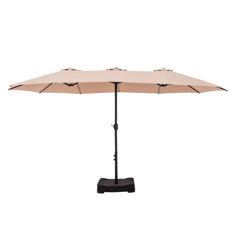 Parasol de marché rectangulaire syrienne 181,1 "x 108", Beige