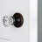 Classic Rosette with Crystal Door Knob
