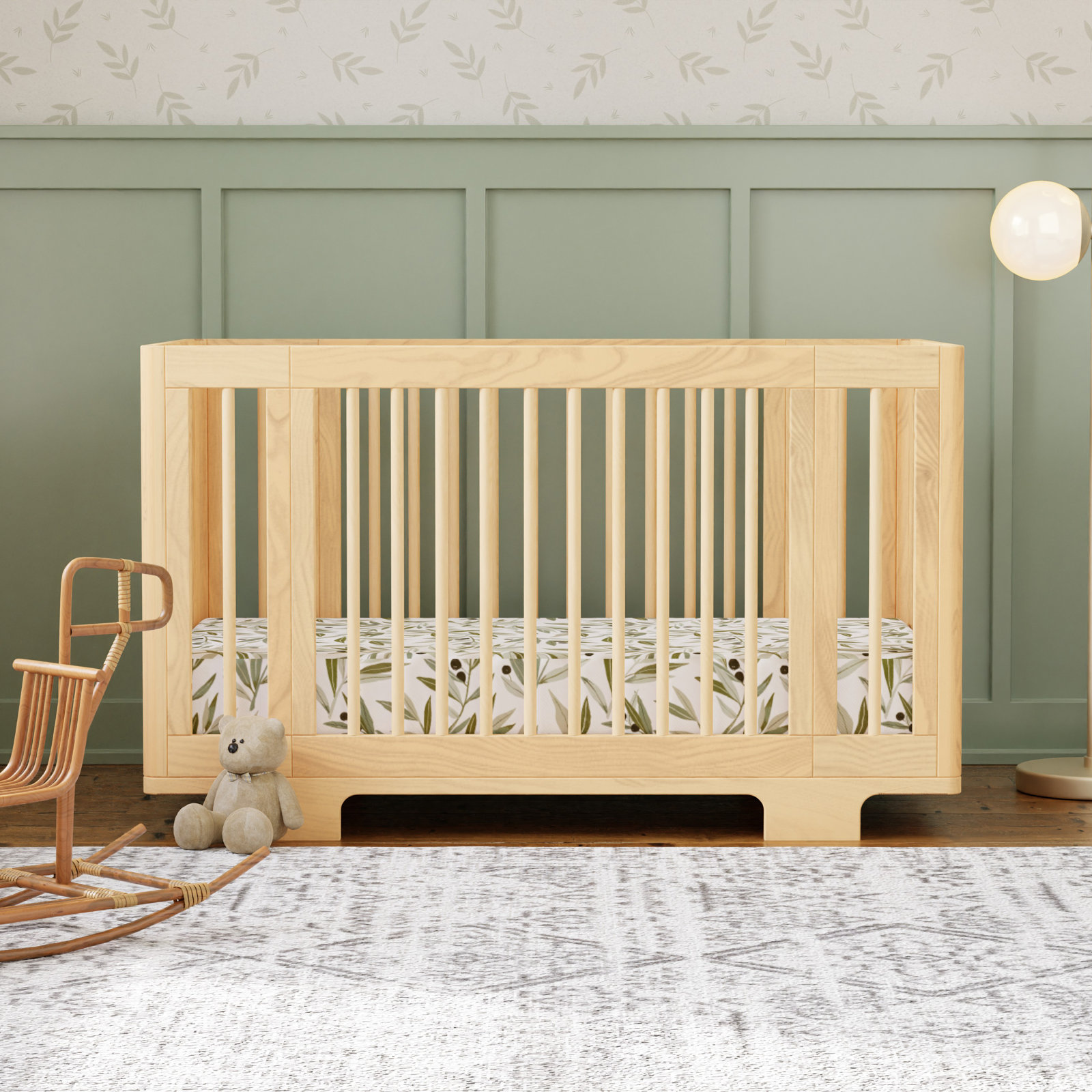 Yuzu Pine 8-in-1 Convertible Crib, Natural
