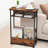3-Tier Slim End Table With Storage Shelf For Small Spaces, Enhancing Your Home's Style And Functionality