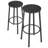 Backless Round Bar Stool Counter Stool With Footrest-732112934