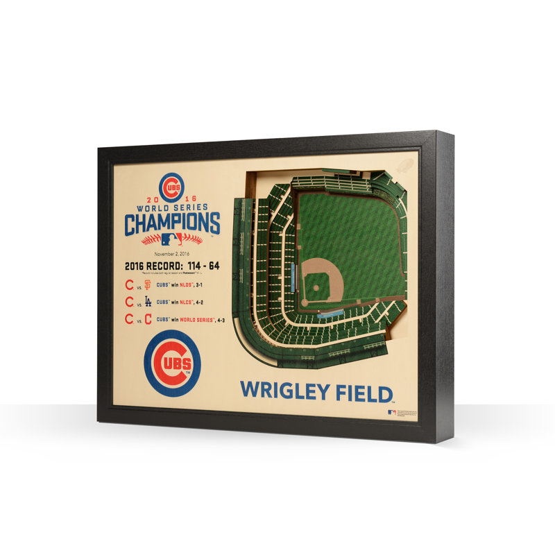 MLB 25-Layer StadiumViews 3D Wall Art, Chicago Cubs World Series Champions